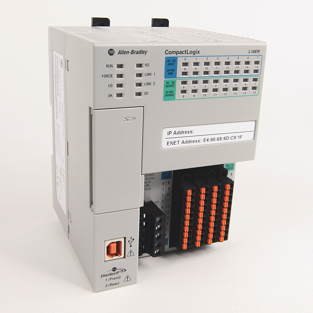 ماژول شبکه و IO-Link Allen-Bradley مدل 1769-L18ER-BB1B، پارت‌نامبر 1769-L18ER-BB1B