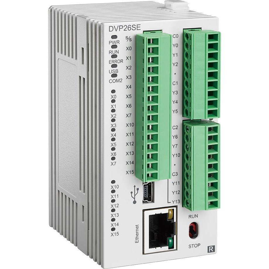 Industrial PLC controller Delta model DVP26SE11S,  Part number DVP26SE11S