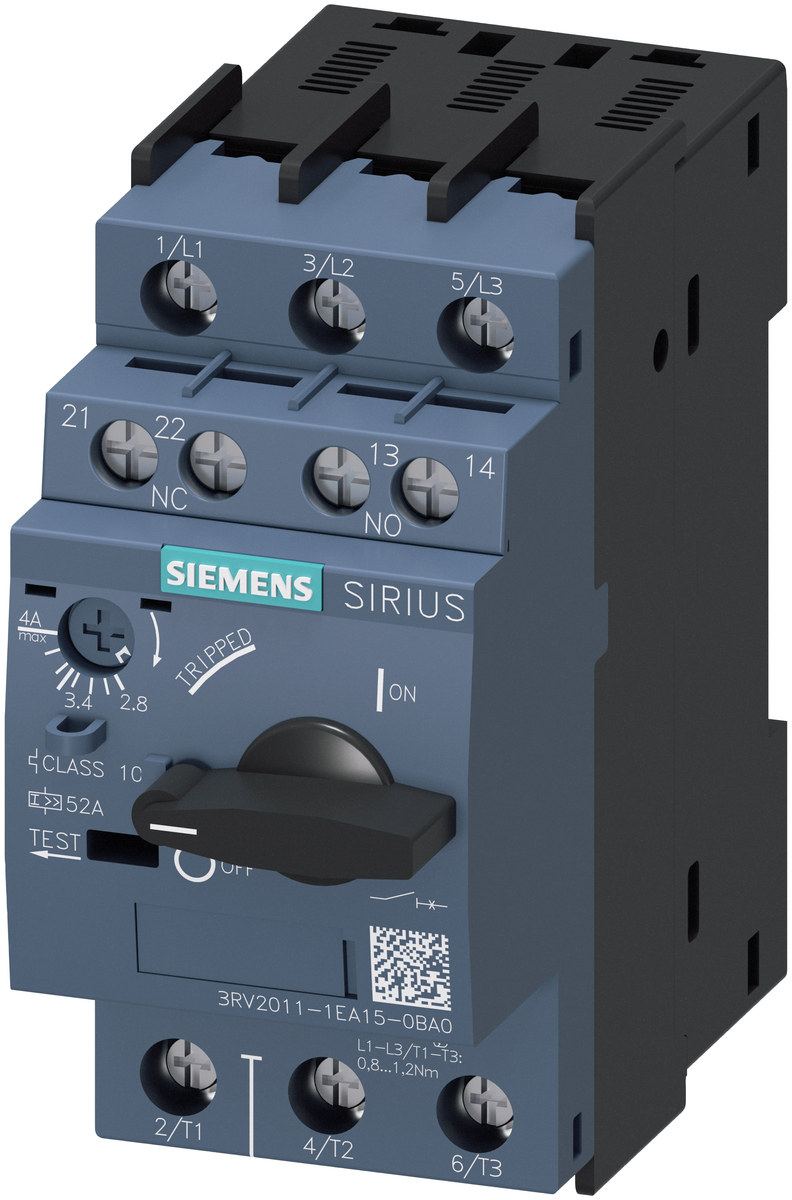 تجهیز اتوماسیون صنعتی Siemens مدل 3RV20111EA150BA0، پارت‌نامبر 3RV20111EA150BA0
