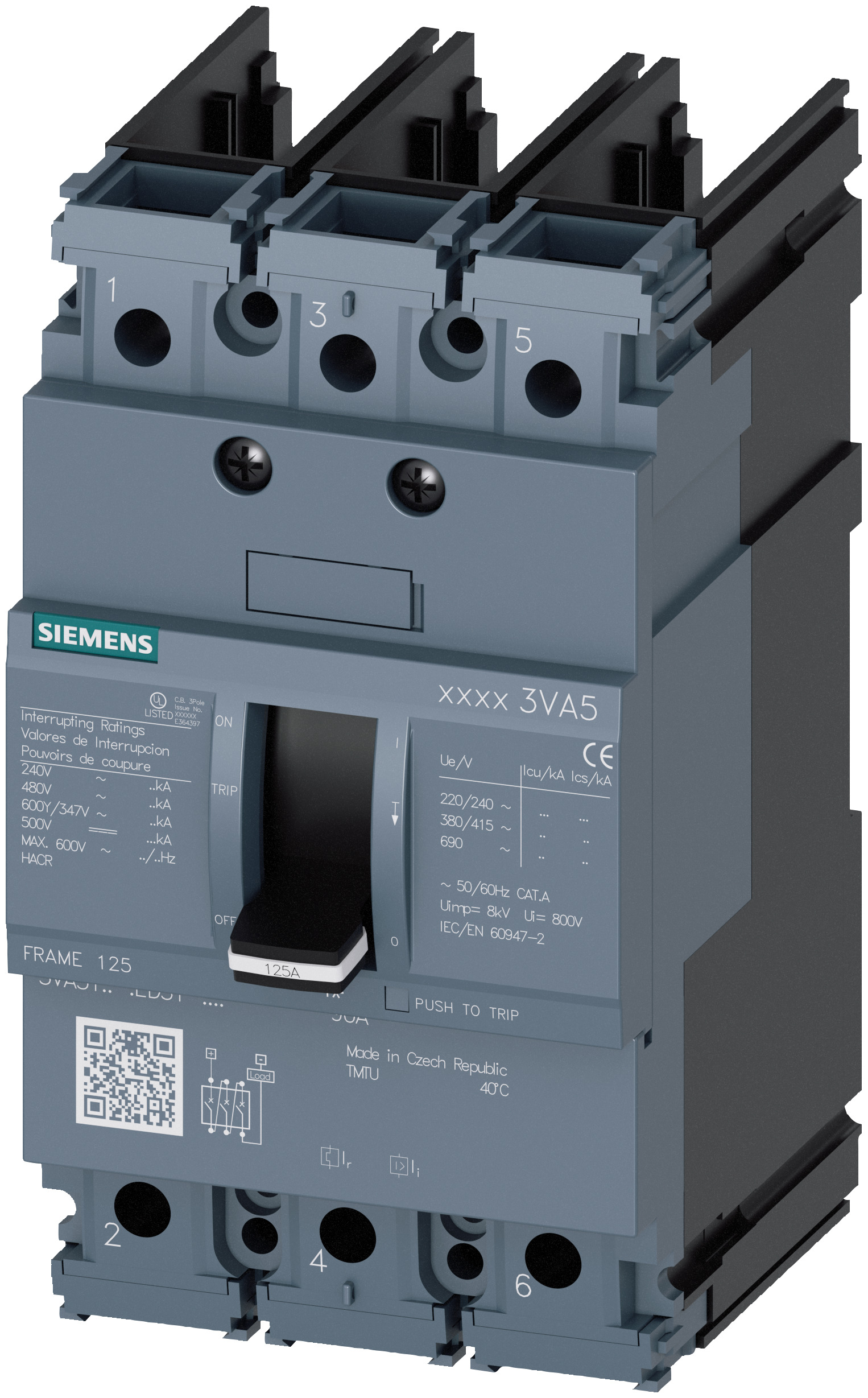 تجهیز اتوماسیون صنعتی Siemens مدل 3VA51305ED310AA0، پارت‌نامبر 3VA51305ED310AA0