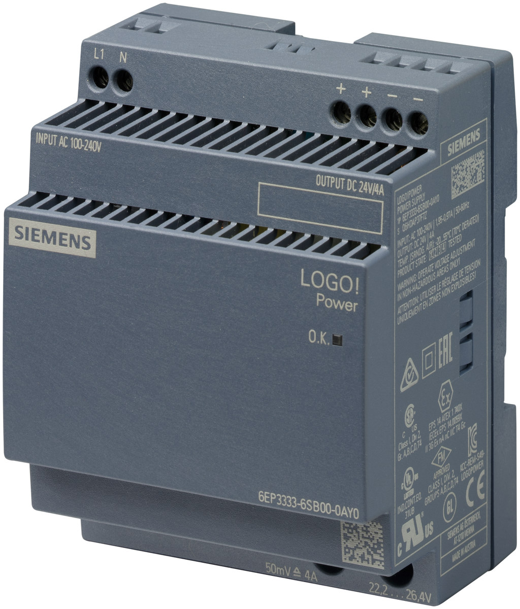 Industrial power supply Siemens model 6EP33336SB000AY0,  Part number 6EP33336SB000AY0