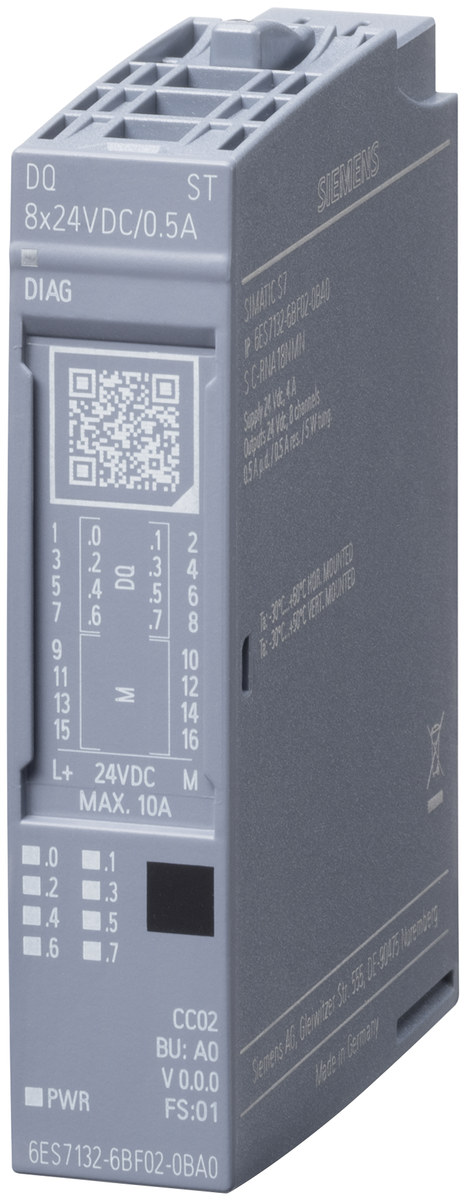 تجهیز اتوماسیون صنعتی Siemens مدل 6ES71326BF010BA0، پارت‌نامبر 6ES71326BF010BA0