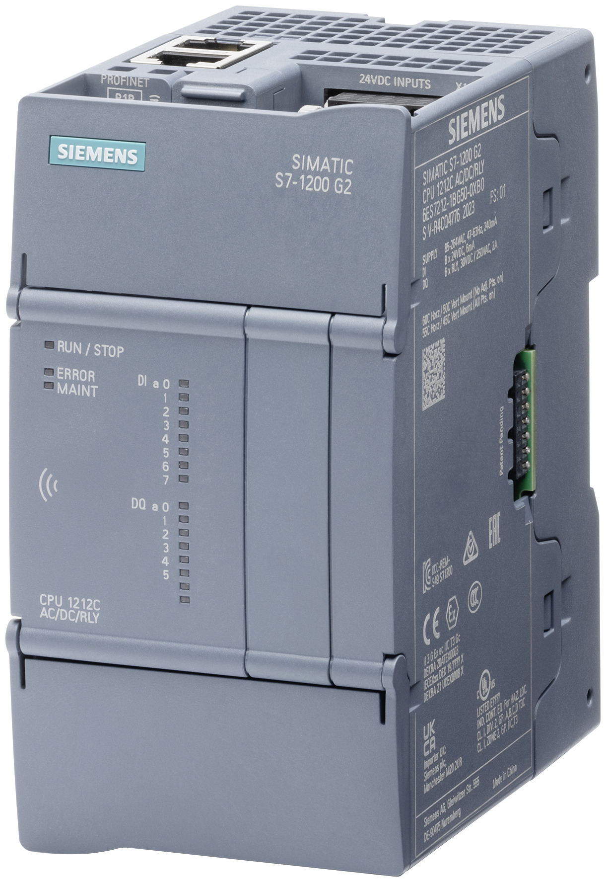 پنل اپراتوری صنعتی Siemens مدل 6ES72121HG500XB0، پارت‌نامبر 6ES72121HG500XB0