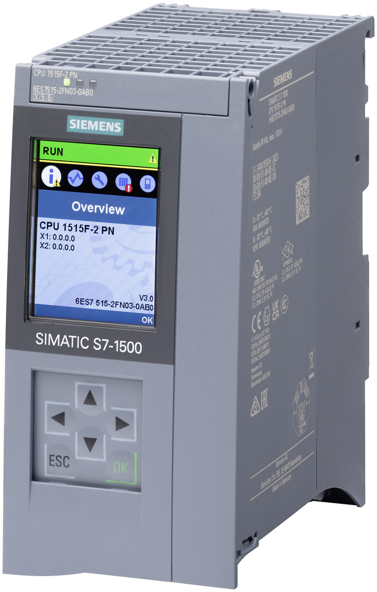 کنترلر صنعتی Siemens مدل 6ES75152FN030AB0، پارت‌نامبر 6ES75152FN030AB0