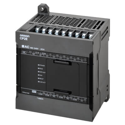 کنترلر PLC شبکه‌ای CP2E مدل CP2E-N14DR-A، پارت‌نامبر CP2E-N14DR-A؛ تصویر نمونهٔ خانواده محصول؛ مشخصات مدل را در دیتاشیت بررسی کنید. © Omron