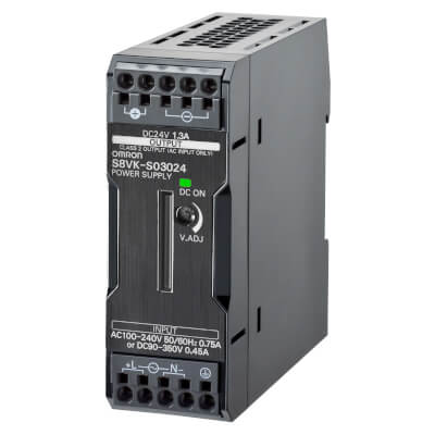 S8VK-S DIN-rail power supply model S8VK-S03024,  Part number S8VK-S03024;  Official product image;  © Omron