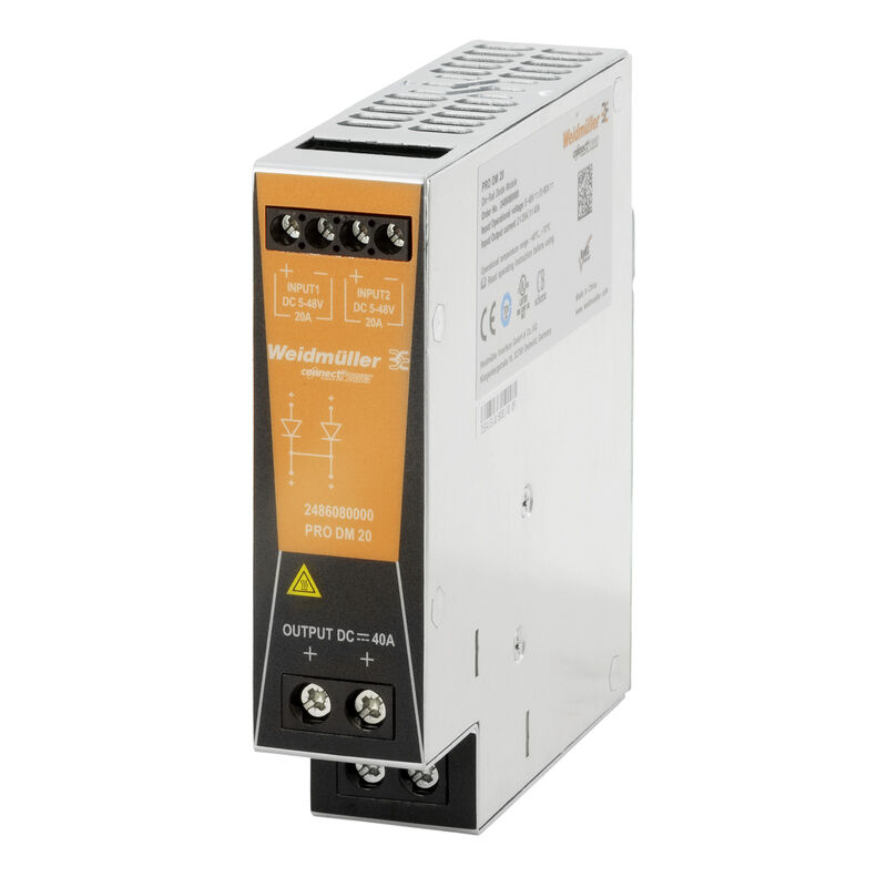 ماژول دیود PRO DM 20 ویدمولر مدل 2486080000، پارت‌نامبر 2486080000؛ تصویر مرجع سازنده؛ برچسب و مدل دقیق کالا با پارت‌نامبر و دیتاشیت کنترل شود.